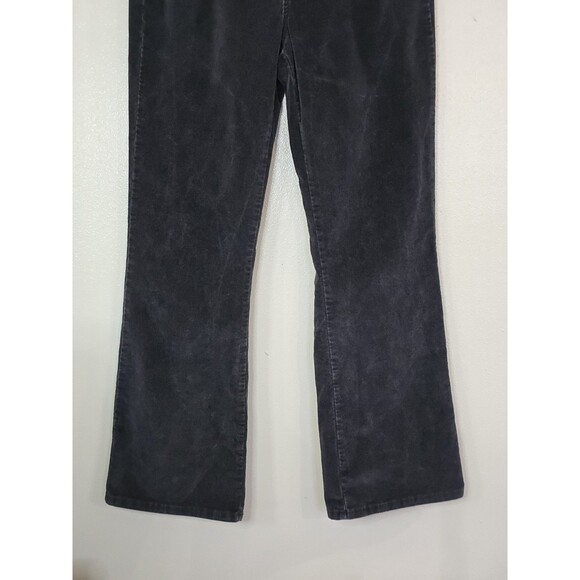 Levi's 526 Slender Bootcut Corduroy Jeans Womens Size 14 Dark Gray Flap Pockets - Picture 5 of 10